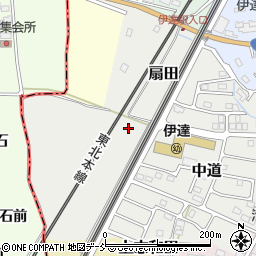 福島県伊達市中道21-1周辺の地図