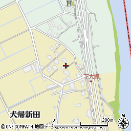 新潟県新潟市南区犬帰新田616周辺の地図