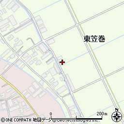 新潟県新潟市南区東笠巻1661-2周辺の地図
