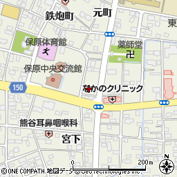 福島県伊達市保原町城ノ内107-2周辺の地図