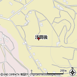 福島県伊達市梁川町細谷浅間後周辺の地図