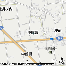 福島県伊達市伏黒沖屋敷周辺の地図