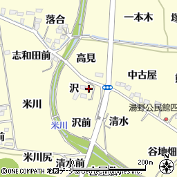 福島県福島市飯坂町湯野沢12周辺の地図