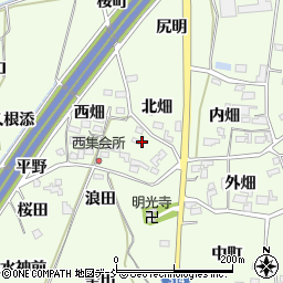 福島県福島市飯坂町東湯野畑中周辺の地図