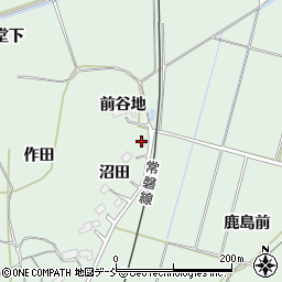 福島県相馬市新沼沼田周辺の地図