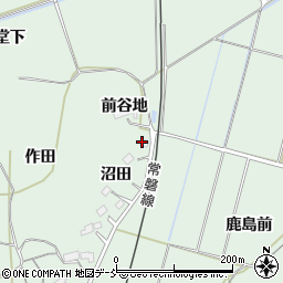福島県相馬市新沼（沼田）周辺の地図