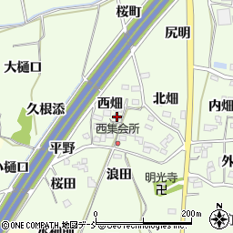 福島県福島市飯坂町東湯野西畑11周辺の地図