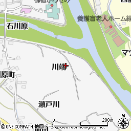 福島県福島市飯坂町川端周辺の地図