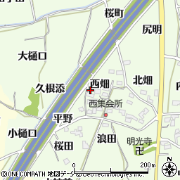 福島県福島市飯坂町東湯野西畑9周辺の地図