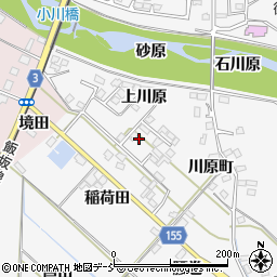 福島県福島市飯坂町上川原2周辺の地図