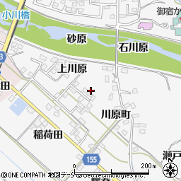 福島県福島市飯坂町上川原13周辺の地図