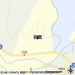新潟県阿賀野市羽黒周辺の地図