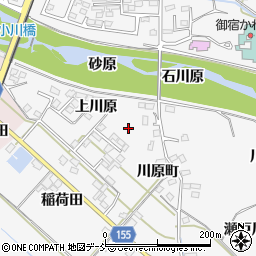 福島県福島市飯坂町上川原周辺の地図