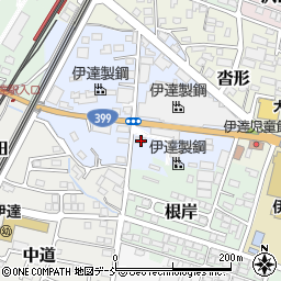福島県伊達市干供田2-6周辺の地図