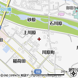 福島県福島市飯坂町（上川原）周辺の地図