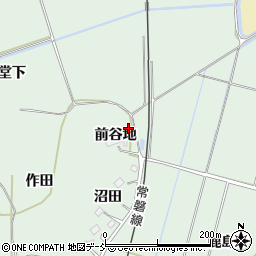 福島県相馬市新沼前谷地周辺の地図