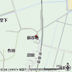 福島県相馬市新沼（前谷地）周辺の地図
