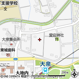 福島県伊達市保原町大泉菖蒲沢周辺の地図