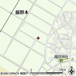 新潟県新潟市西区藤野木周辺の地図