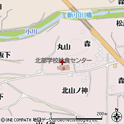 福島県福島市飯坂町平野丸山周辺の地図
