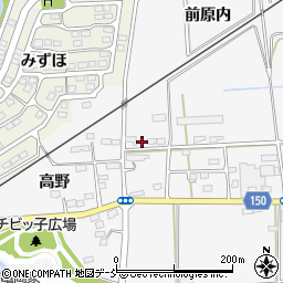 福島県伊達市保原町大泉前原内51周辺の地図