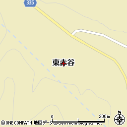 新潟県新発田市東赤谷周辺の地図