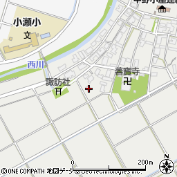 新潟県新潟市西区中野小屋412-1周辺の地図