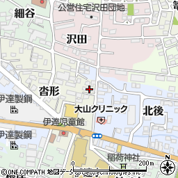 福島県伊達市沓形18-5周辺の地図