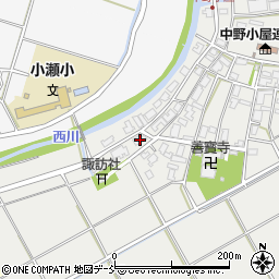 新潟県新潟市西区中野小屋69周辺の地図