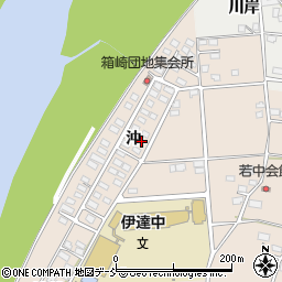 福島県伊達市箱崎沖48-47周辺の地図