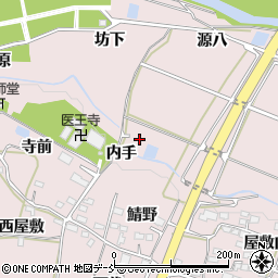 飯坂釣堀センター天狗周辺の地図