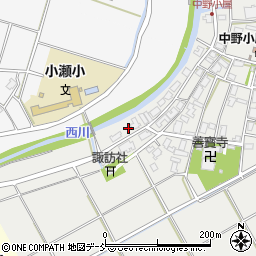 新潟県新潟市西区中野小屋46-2周辺の地図
