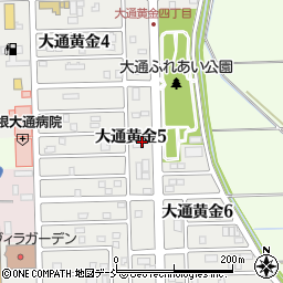 新潟県新潟市南区大通黄金5丁目6周辺の地図