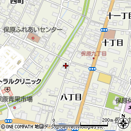 福島県伊達市保原町九丁目27周辺の地図