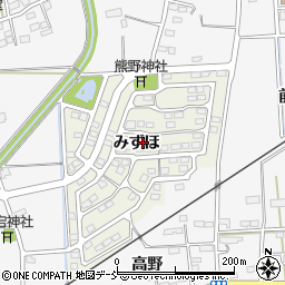 福島県伊達市保原町みずほ周辺の地図