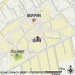 新潟県新潟市西区山崎周辺の地図
