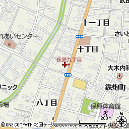 福島県伊達市保原町九丁目3周辺の地図