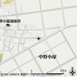 新潟県新潟市西区中野小屋周辺の地図