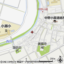 新潟県新潟市西区中野小屋52周辺の地図