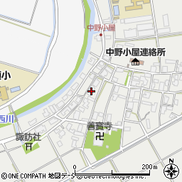 新潟県新潟市西区中野小屋204周辺の地図