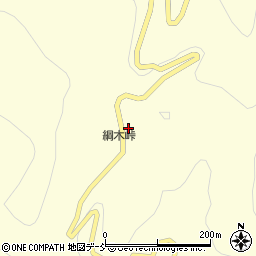 綱木峠周辺の地図