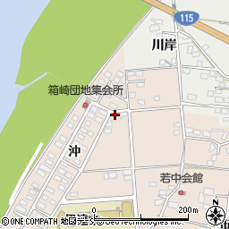 福島県伊達市箱崎沖86-1周辺の地図