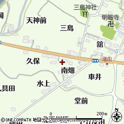 福島県福島市飯坂町東湯野（榧下）周辺の地図