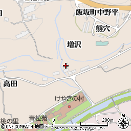 福島県福島市飯坂町中野増沢18周辺の地図