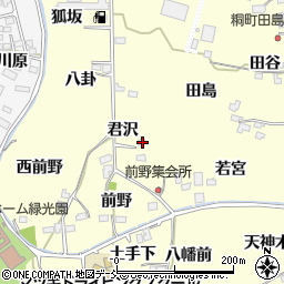 福島県福島市飯坂町湯野田島22周辺の地図