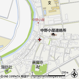新潟県新潟市西区中野小屋206周辺の地図