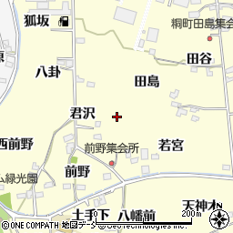 福島県福島市飯坂町湯野田島西周辺の地図