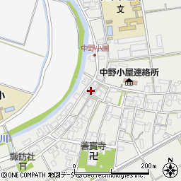 新潟県新潟市西区中野小屋61周辺の地図