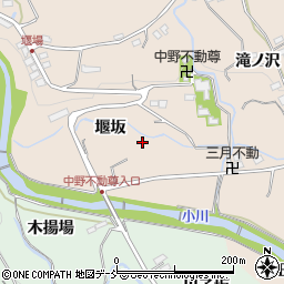 福島県福島市飯坂町中野板揚場周辺の地図