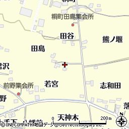 福島県福島市飯坂町湯野田島4周辺の地図
